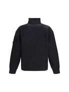 C.P. Company Brushed and sueded diagonal-weave cotton fleece Sweatshirt - Black