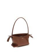 Loewe Whisker glazed calfskin Shoulder Bag - Cognac
