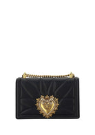 Dolce & Gabbana Medium Devotion matelassé nappa Shoulder Bag - Black
