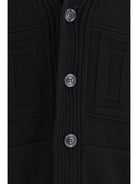 GCDS Knit Cardigan - Black/Black