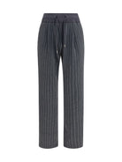 Herno Pinstripe drawstring Pants - Ferro