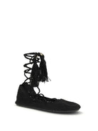 Alanui The Sound Of The Sea lace-up Ballerinas - Black Black