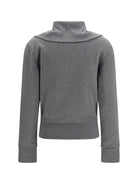 Balenciaga Fitted zip-up Hoodie - Dark Heather Grey