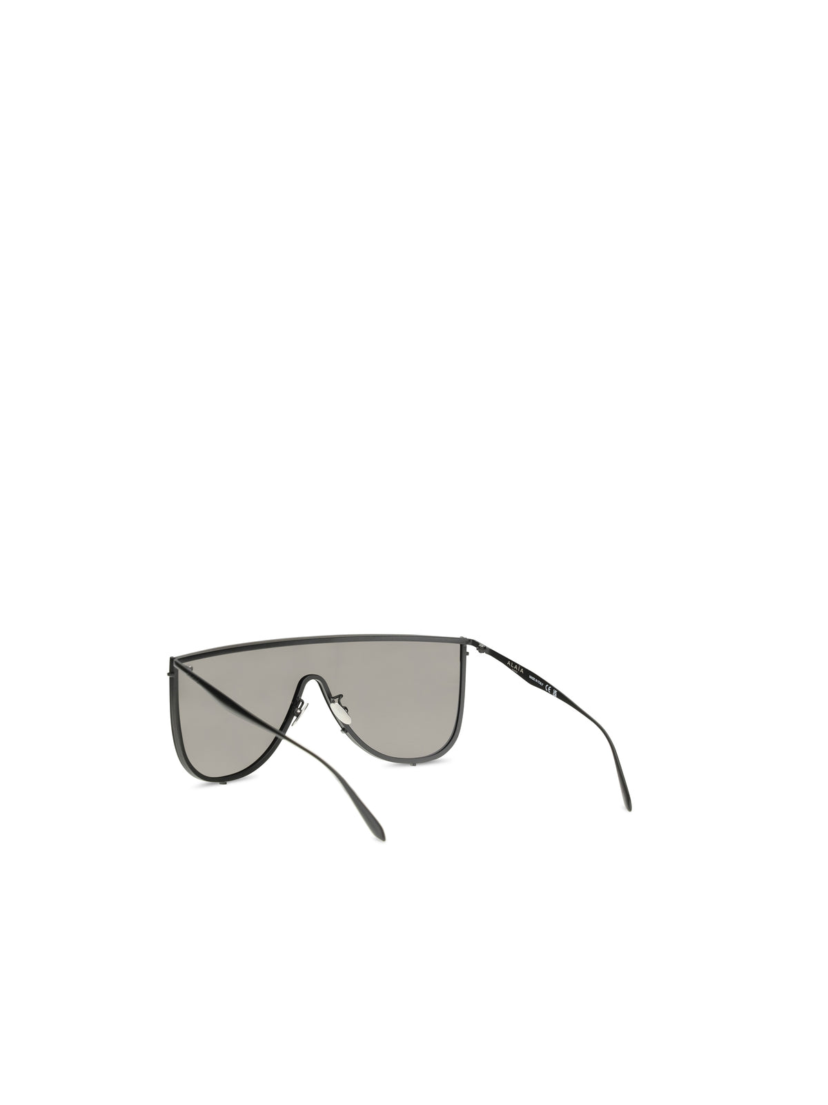Alaïa Mask Sunglasses - Black-Black-Grey