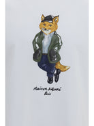 Maison Kitsuné Weekend Fox cotton T-shirt - White