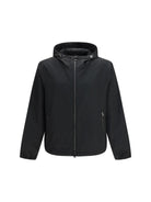 Fendi Lightweight nylon Jacket with FF motif - Black