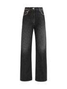 Versace Straight Jeans with studs - Black