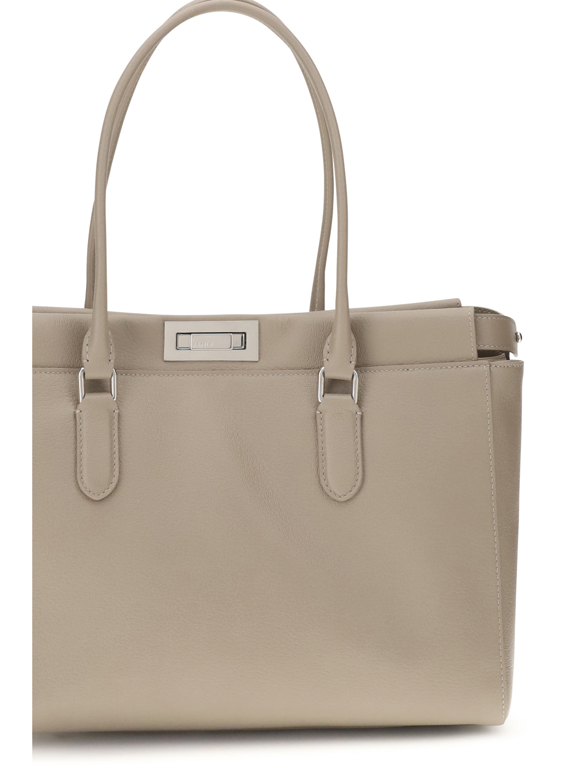 Fendi Peekaboo small Tote Bag - Tortora