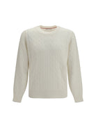 Brunello Cucinelli Cable-knit cashmere Sweater - Panama+Nebbia
