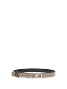 Ferragamo Reversible Gancini Belt - Taupe Grey