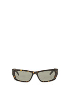 Saint Laurent Tortoiseshell Sunglasses with side logo - Havana Havana Grey