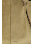Yuzefi Suede leather Shoulder Bag - Fennel
