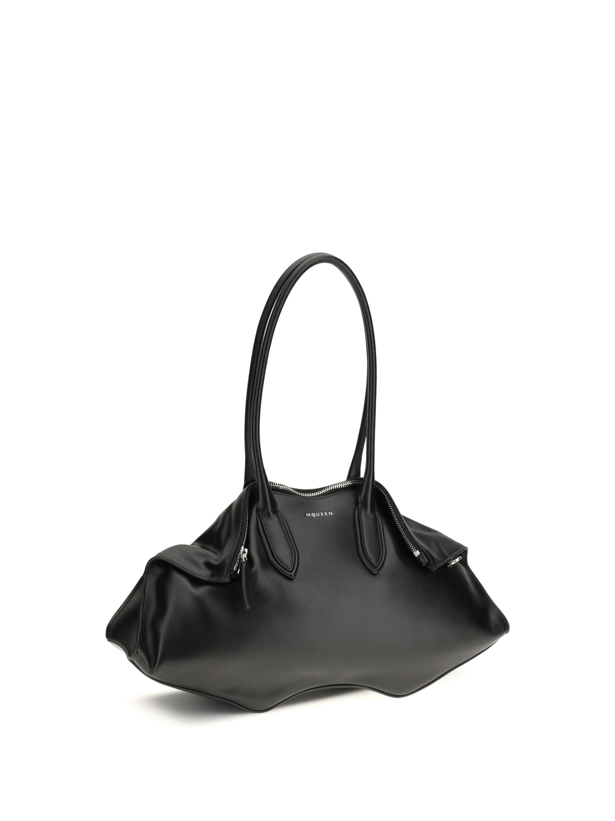 Alexander McQueen Manta Shoulder Bag - Black/Silver
