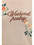 Weekend Max Mara Cotton knit Sweater with embroidery - Multi
