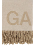Ganni Fringed wool Scarf - Egret