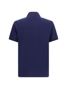 Versace Cotton piqué Polo with Medusa patch - Dark Navy