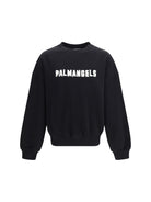 Palm Angels Palm Hills logo crewneck Sweatshirt - Black - Off White