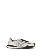 Dolce & Gabbana DG Logo leather Sneakers - White/White
