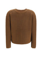 Max Mara Studio Filtro wool and cashmere Cardigan - Castagna