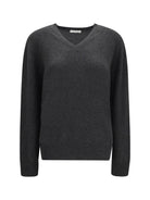 The Row Pihla baby cashmere Sweater - Anthracite