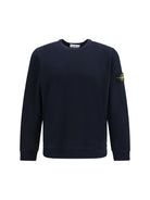 Stone Island Crewneck cotton Sweatshirt - Navy Blue