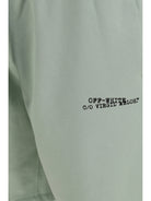 Off-White Type Machine Arrow Skate Sweat Shorts with front logo - Fade Out Mint