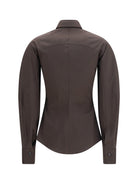 Brunello Cucinelli Cotton blend Shirt with tie - Chocolate