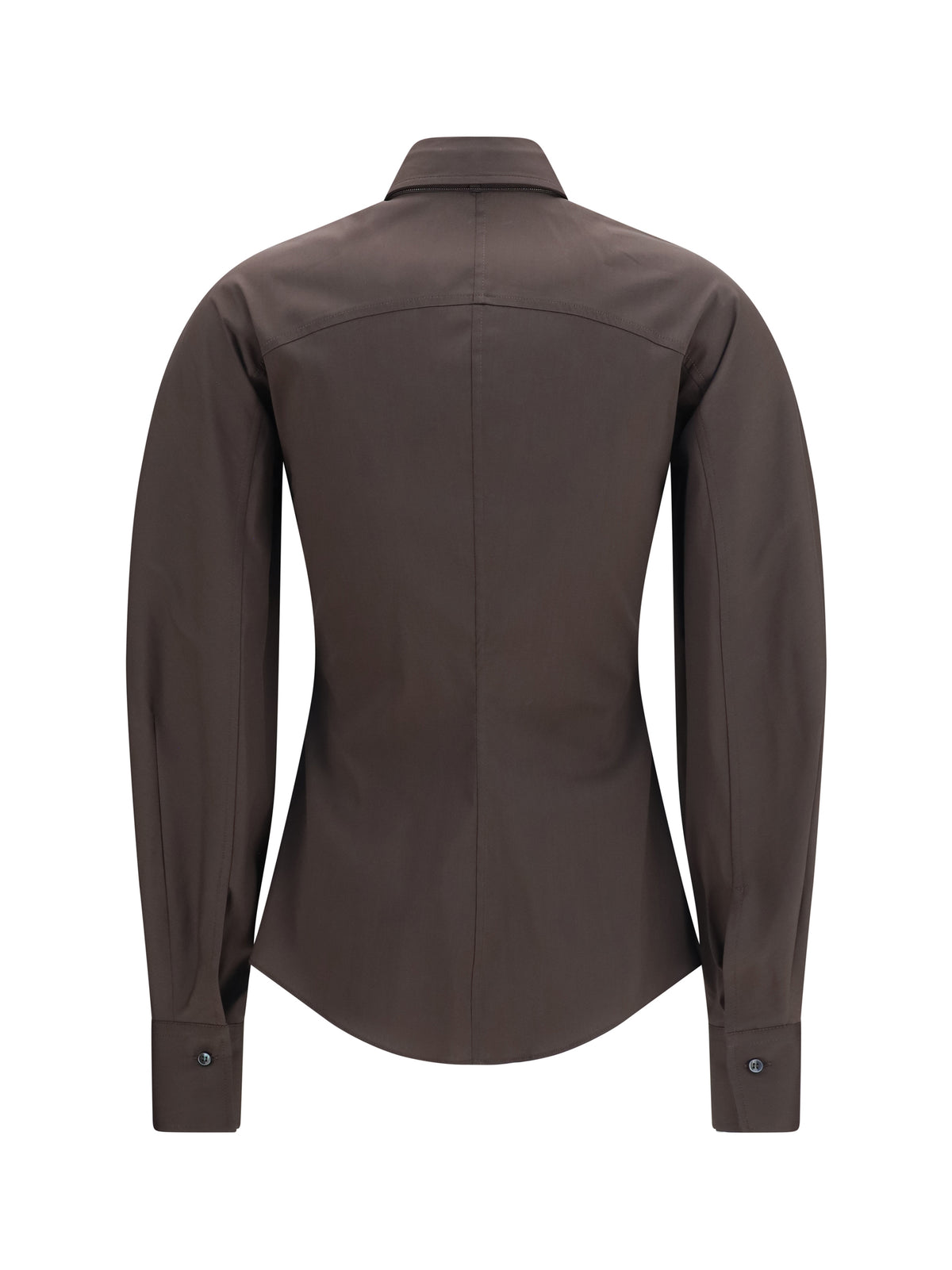 Brunello Cucinelli Cotton blend Shirt with tie - Chocolate