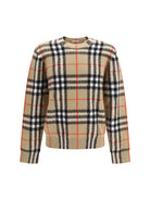 Burberry Check cashmere Sweater - Sand Ip Check