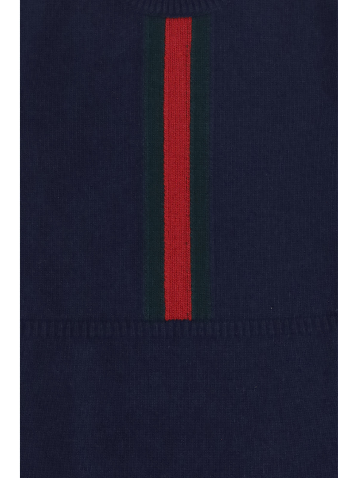 Gucci Wool Dress with Web detail for Girl - Abyss Blue/Green/Red
