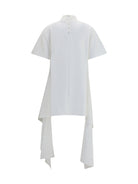 Alaïa Asymmetric cotton T-shirt - Blanc