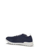 Kiton Fabric Sneakers - Indaco