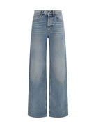 Saint Laurent 90's high-waisted wide-leg Jeans - Dark Summer Blue
