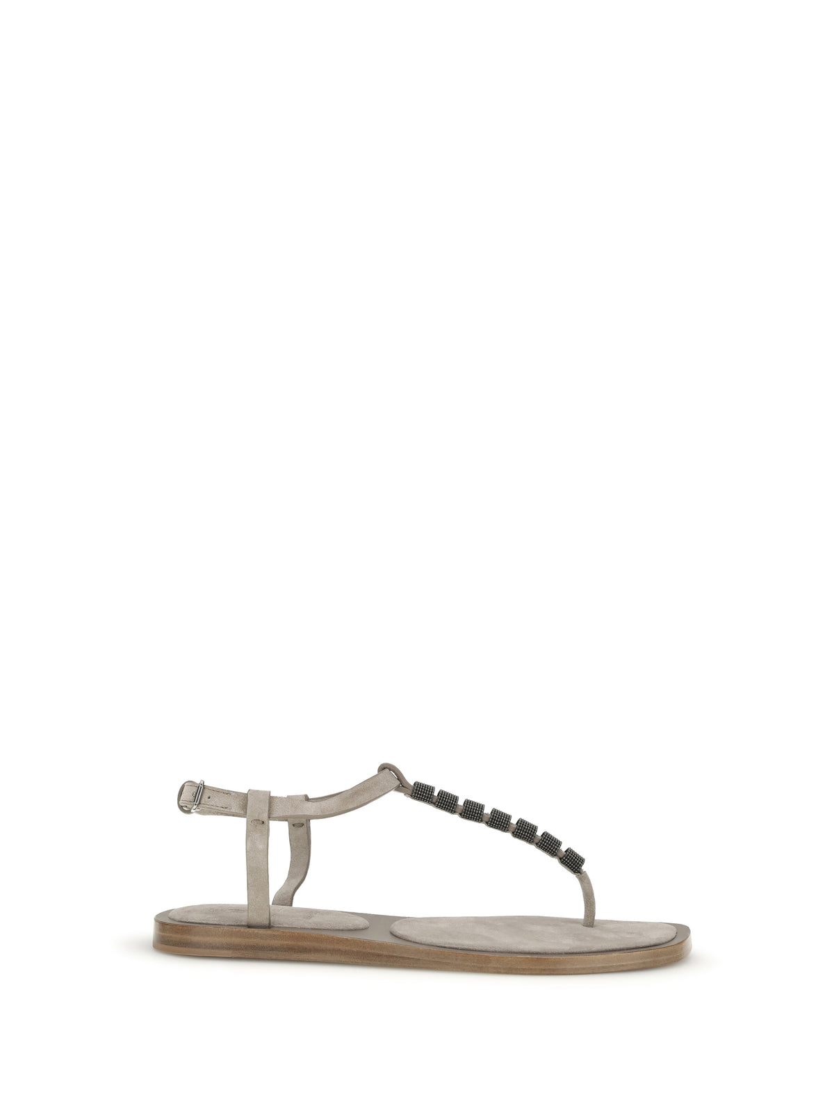 Brunello Cucinelli Embellished Sandals - Ice