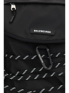 Balenciaga Metal carabiner detail Backpack - Black/White