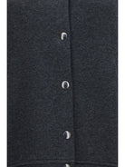Brunello Cucinelli Techno cotton and cashmere interlock Bomber Jacket - Anthracite