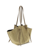 Yuzefi Suede leather Shoulder Bag - Fennel