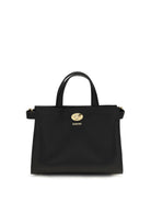 Burberry Mini Cotswolds Check Top Handle Bag - Black