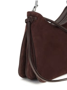 Phoebe Philo Gig Shoulder Small - Oxblood Silver
