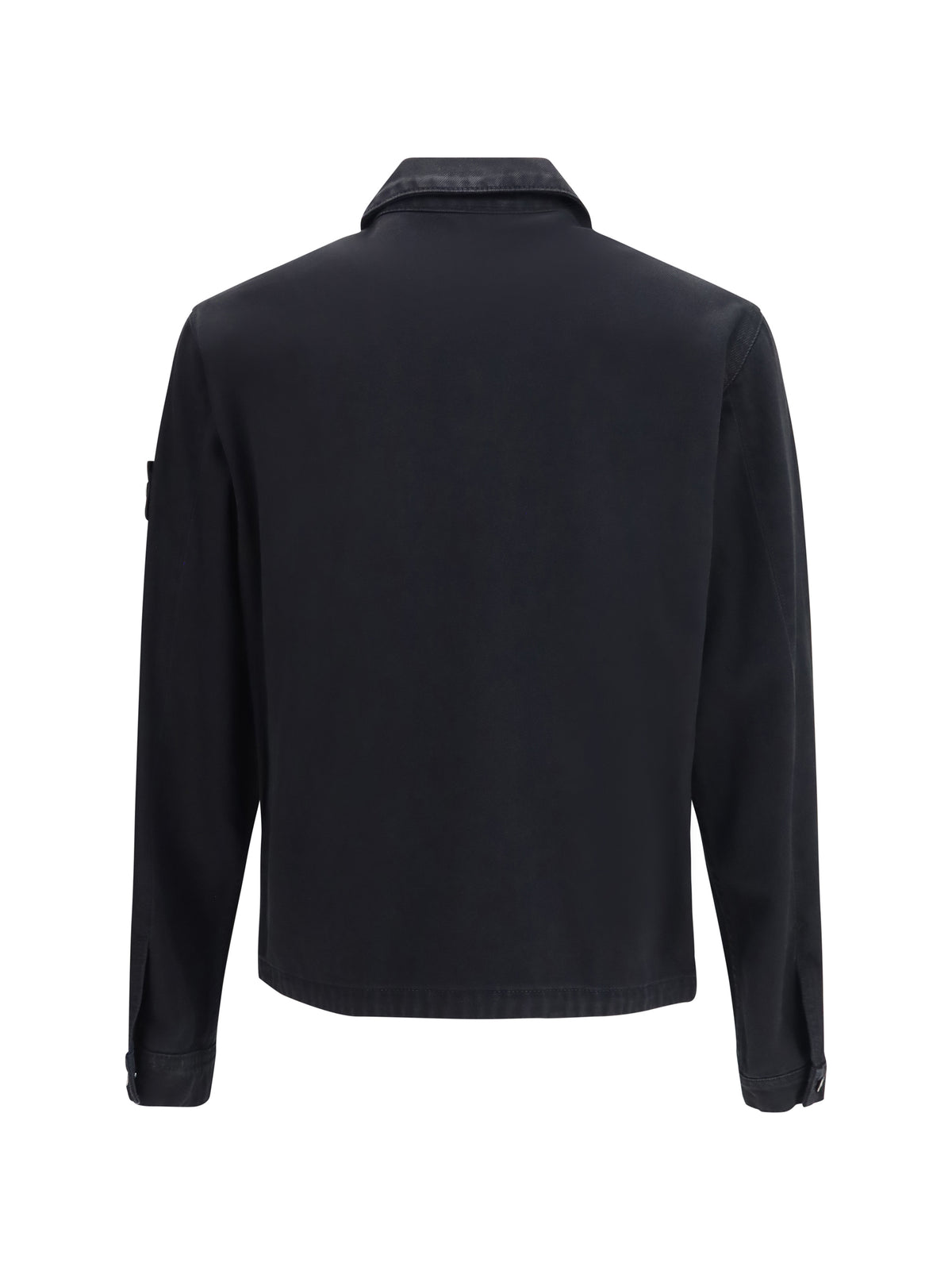 Stone Island Cotton Biker Jacket - Black