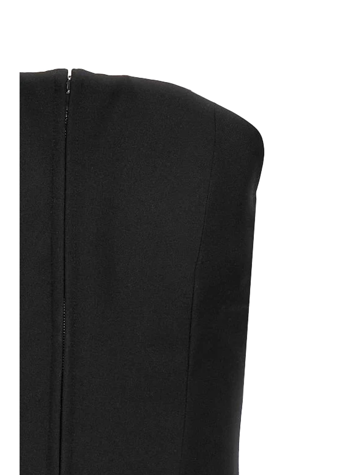 Alexander McQueen Wool Corset with zip - Black