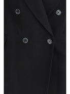 GCDS Double-breasted Blazer - Black/Black