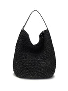 Toteme Paper raffia Tote Shoulder Bag - Black