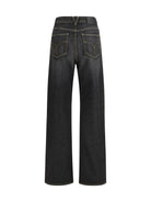 Versace Straight Jeans with studs - Black