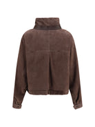Loewe Suede goat leather Jacket - Dark Brown