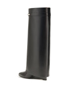 Givenchy Leather Shark Boots - Black/Silvery