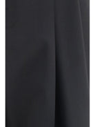 Dolce & Gabbana Wide-leg wool blend tailored Pants - Black