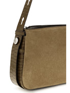 Tory Burch Romy suede Shoulder Bag - Stone