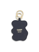 Ganni Teddy bear Keyring - Black/Iris