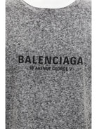 Balenciaga Oversized mélange T-shirt - Black
